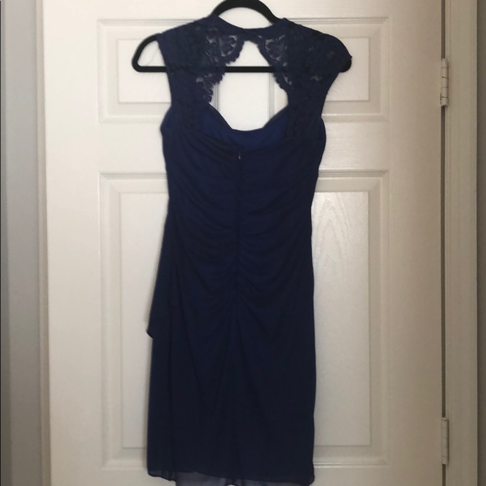 Xscape royal blue dress